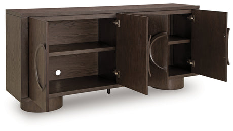 Veeda Dark Brown Accent Cabinet from Ashley - Luna Furniture