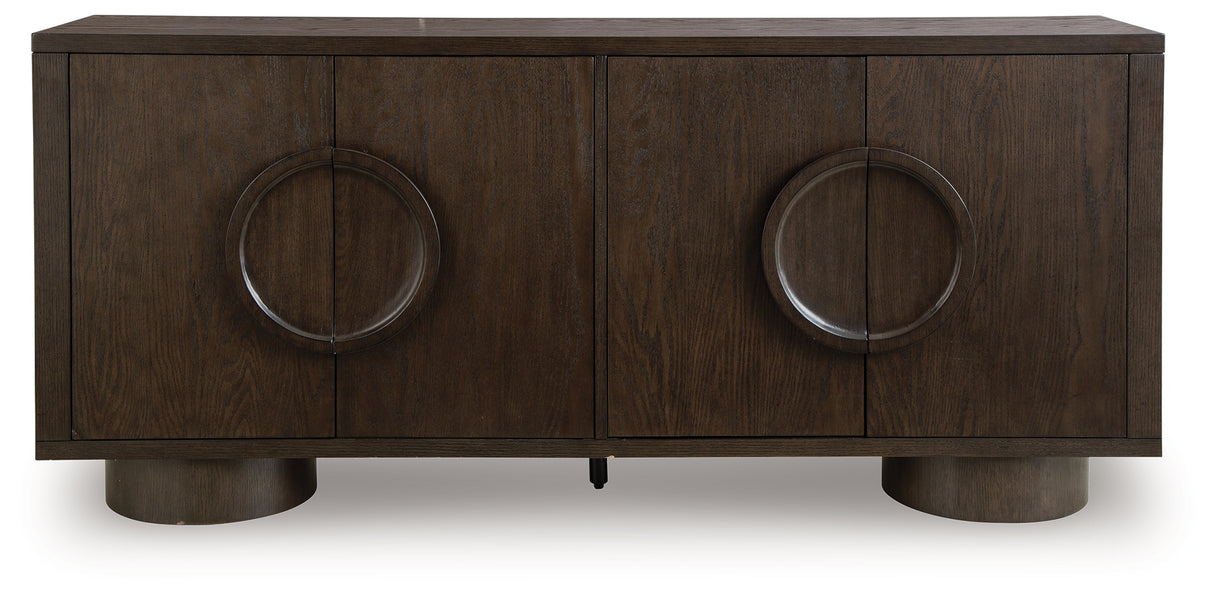 Veeda Dark Brown Accent Cabinet from Ashley - Luna Furniture