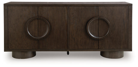 Veeda Dark Brown Accent Cabinet from Ashley - Luna Furniture