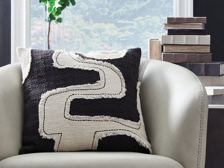 Veerbank Black/Beige Pillow (Set of 4) from Ashley - Luna Furniture