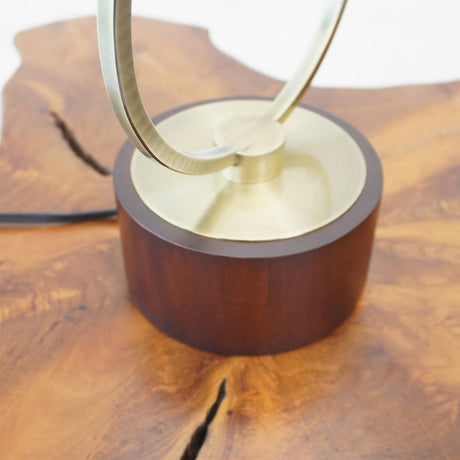 Grid Metal Circular Table Lamp from Ashcroft Furniture - Luna Furniture