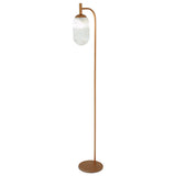 Vela Floor Lamp Bronze and Clear from Ashcroft Furniture - Luna Furniture
