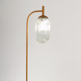 Vela Floor Lamp Bronze and Clear from Ashcroft Furniture - Luna Furniture