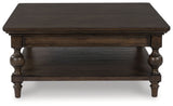 Veramond Dark Brown Coffee Table from Ashley - Luna Furniture
