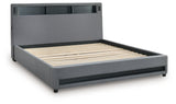 Verishaw Gray California King Upholstered Bed from Ashley - Luna Furniture