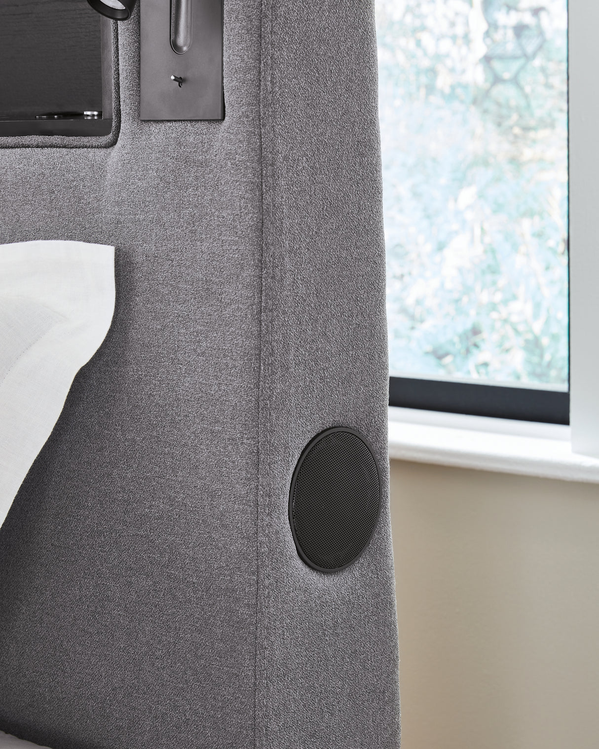 Verishaw Gray Twin Upholstered Bed from Ashley - Luna Furniture