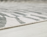 Verland Gray/White Washable Medium Rug from Ashley - Luna Furniture