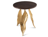 Verna Gold/Walnut Accent Table from Steve Silver - Luna Furniture