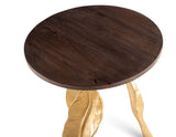 Verna Gold/Walnut Accent Table from Steve Silver - Luna Furniture