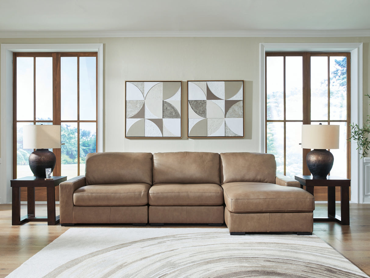 Veronella Sahara 3-Piece Sectional with Chaise from Ashley - Luna Furniture