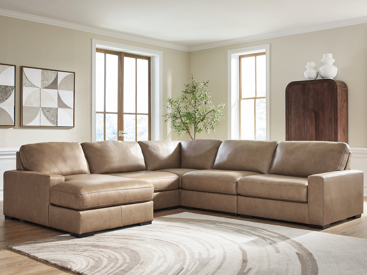 Veronella Sahara 5-Piece Sectional with Chaise from Ashley - Luna Furniture