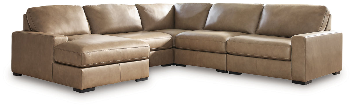 Veronella Sahara 5-Piece Sectional with Chaise from Ashley - Luna Furniture