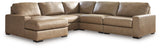 Veronella Sahara 5-Piece Sectional with Chaise from Ashley - Luna Furniture