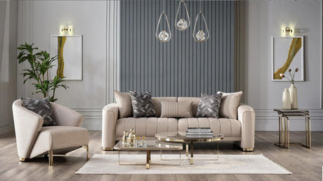 Veronica Silver Vizon Living Room Set from Bellona - Luna Furniture