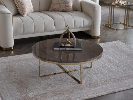 Veronica Round Coffee Table from Bellona - Luna Furniture