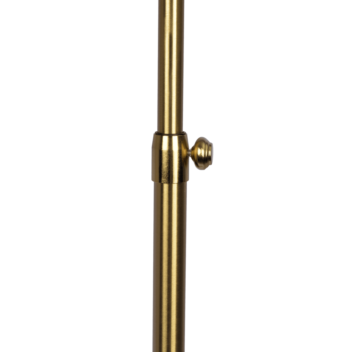 Verve Brassed Gold Floor Lamp with On/Off Switch Adjustable Led Round Base from Midinmod - Luna Furniture