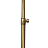 Verve Brassed Gold Floor Lamp with On/Off Switch Adjustable Led Round Base from Midinmod - Luna Furniture