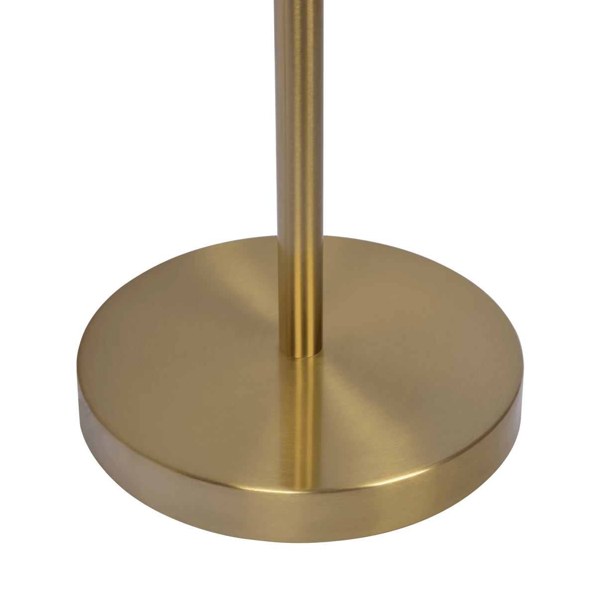 Verve Brassed Gold Floor Lamp with On/Off Switch Adjustable Led Round Base from Midinmod - Luna Furniture