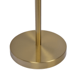Verve Brassed Gold Floor Lamp with On/Off Switch Adjustable Led Round Base from Midinmod - Luna Furniture