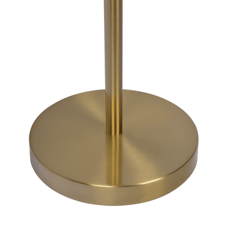 Verve Brassed Gold Floor Lamp with On/Off Switch Adjustable Led Round Base from Midinmod - Luna Furniture