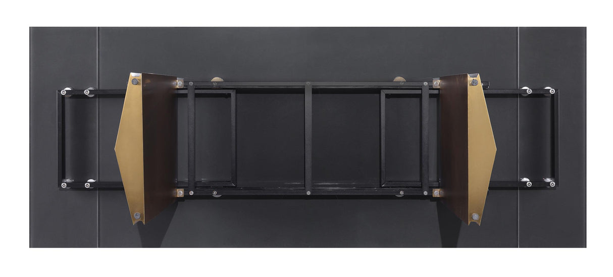 Vesa Beige Glass Top Extendable Dining Table from Coaster - Luna Furniture