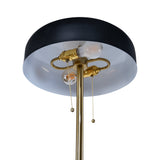 Vesper Floor lamp with Black outer and White inner from Ashcroft Furniture - Luna Furniture