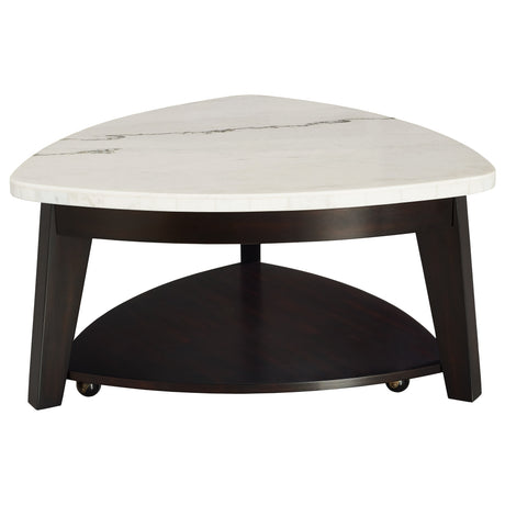Francis Marble Top Cocktail Tbl w/Casters from Steve Silver - Luna Furniture
