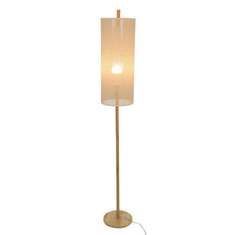 Vialux Floor Lamp - Oak and Natural from Ashcroft Furniture - Luna Furniture