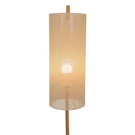 Vialux Floor Lamp - Oak and Natural from Ashcroft Furniture - Luna Furniture