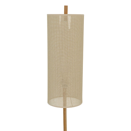 Vialux Floor Lamp - Oak and Natural from Ashcroft Furniture - Luna Furniture