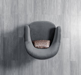 Victoria Gray Velvet Chair - VICTORIAGRAY-CHAIR - 