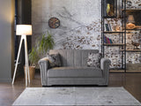 Victoria Valencia Gray Sleeper Loveseat from Bellona - Luna Furniture