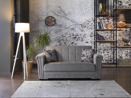 Victoria Valencia Gray Sleeper Loveseat from Bellona - Luna Furniture