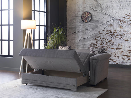Victoria Valencia Gray Sleeper Loveseat from Bellona - Luna Furniture