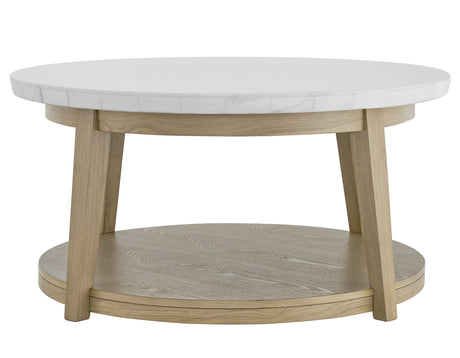 Vida 3-Piece Castered Round White Marble Top Table Set from Steve Silver - Luna Furniture