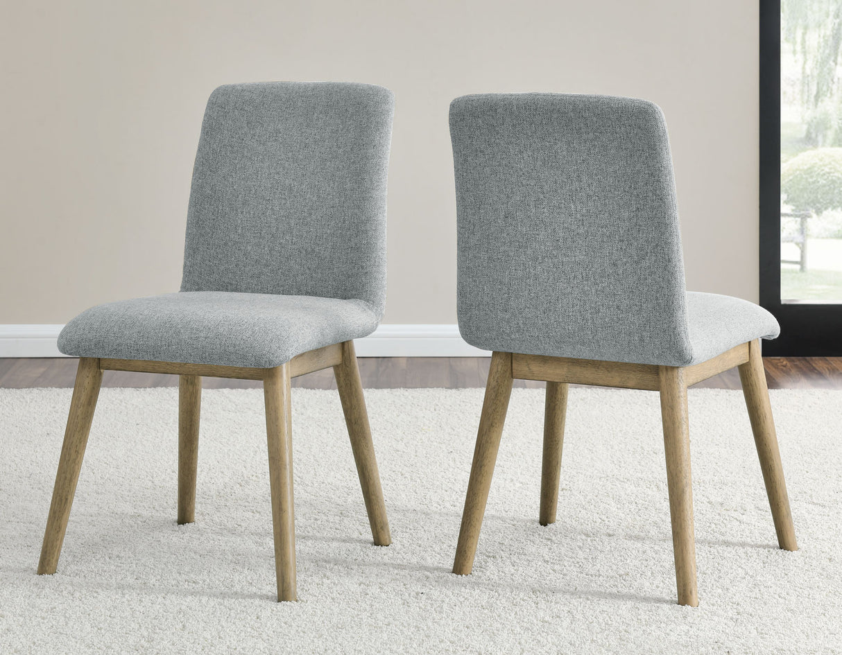 Vida Upholstered Side Chair, Gray from Steve Silver - Luna Furniture