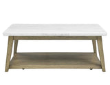 Vida White Marble Top 3-Piece Table Set from Steve Silver - Luna Furniture