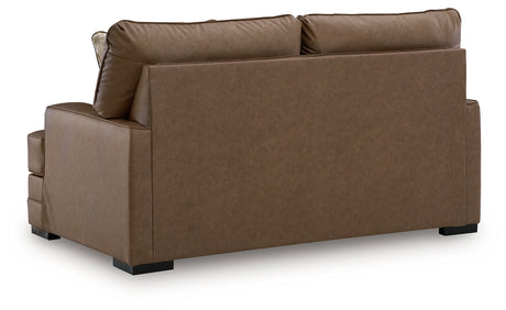VillaCourt Caramel Loveseat from Ashley - Luna Furniture