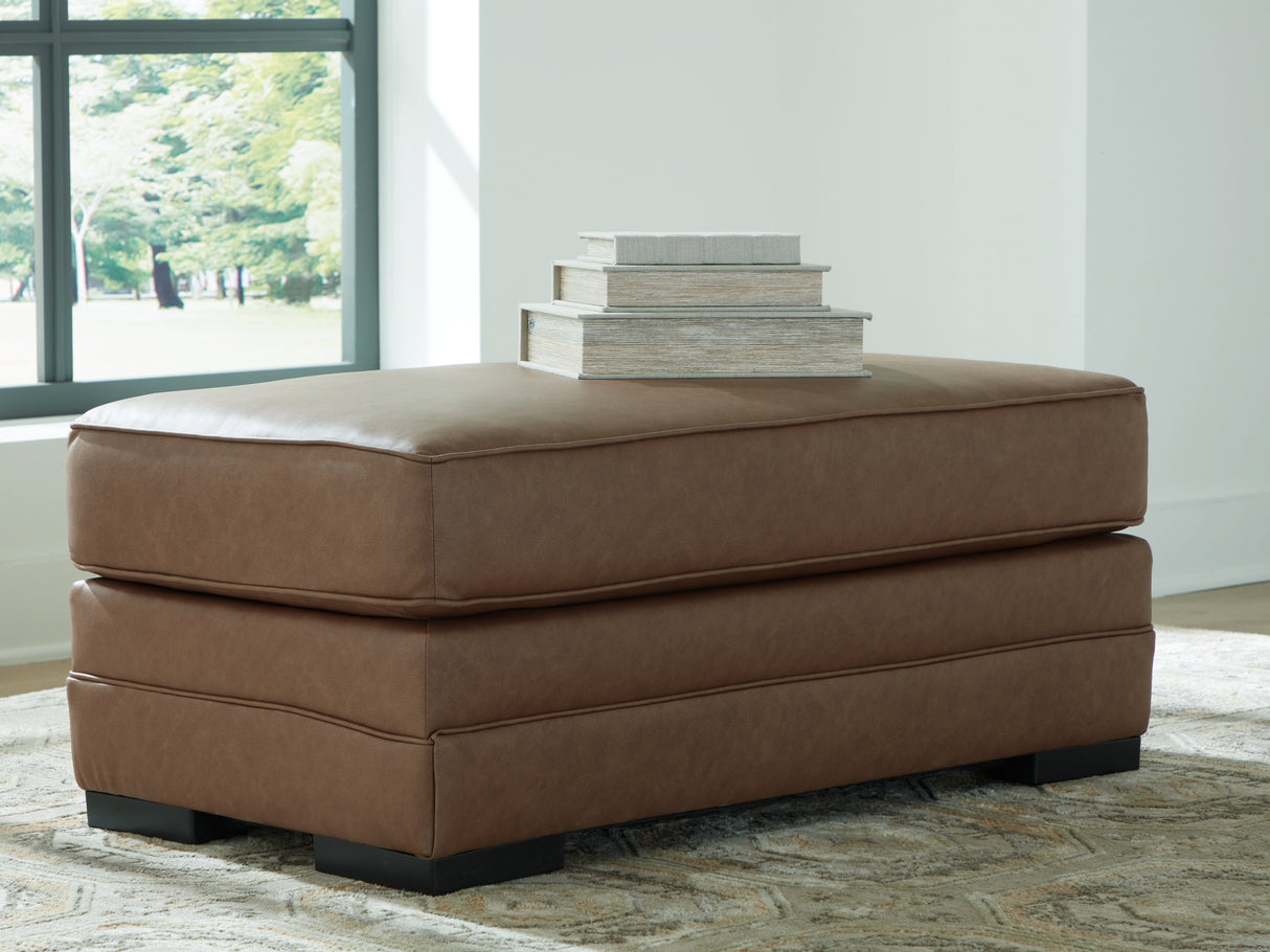 VillaCourt Caramel Ottoman from Ashley - Luna Furniture