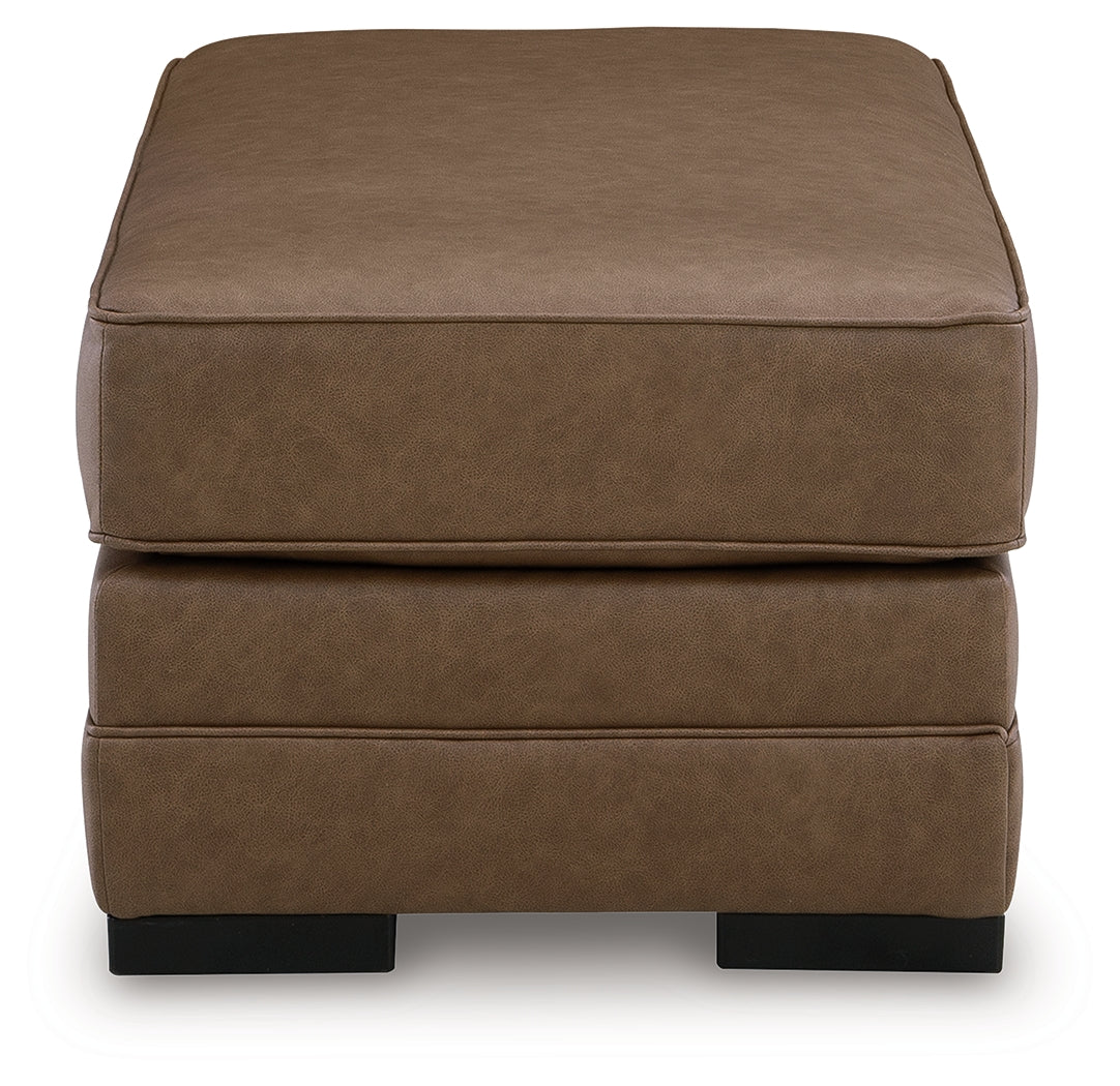 VillaCourt Caramel Ottoman from Ashley - Luna Furniture