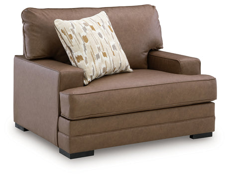 VillaCourt Caramel Oversized Chair from Ashley - Luna Furniture