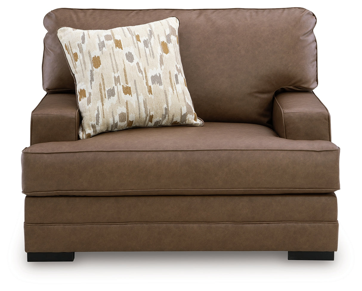 VillaCourt Caramel Oversized Chair from Ashley - Luna Furniture