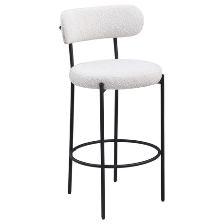 Viola Cream Boucle Upholstered Bar Stool, Set of 2 from Coaster - Luna Furniture