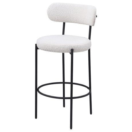 Viola Cream Boucle Upholstered Bar Stool, Set of 2 from Coaster - Luna Furniture