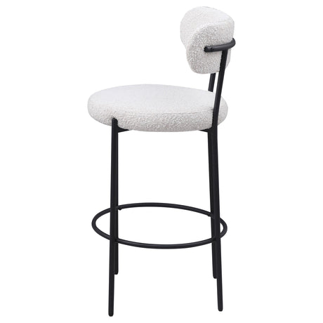 Viola Cream Boucle Upholstered Bar Stool, Set of 2 from Coaster - Luna Furniture