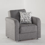 Vision Diego Gray Armchair from Bellona - Luna Furniture