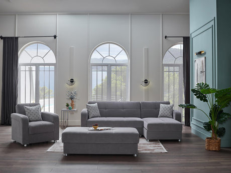 Vision Sectional Chaise Part (Koopsi Gray) from Bellona - Luna Furniture