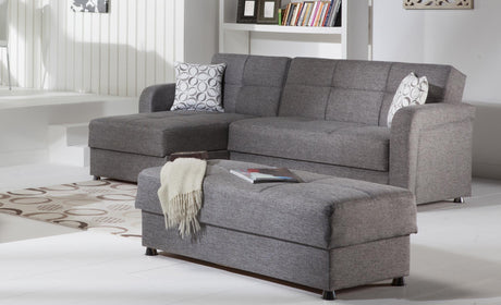 Vision Sectional Loveseat Part(Diego Gray) 1 Piece from Bellona - Luna Furniture