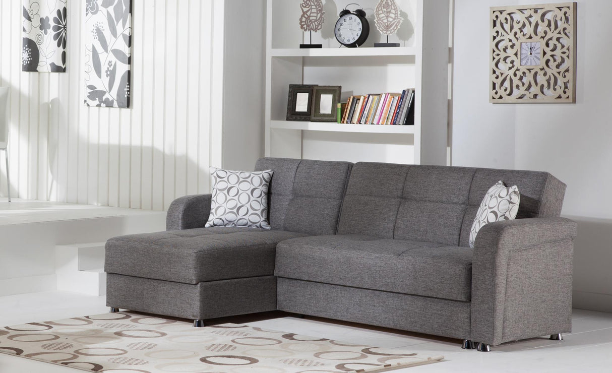 Vision Sectional Loveseat Part(Diego Gray) 1 Piece from Bellona - Luna Furniture