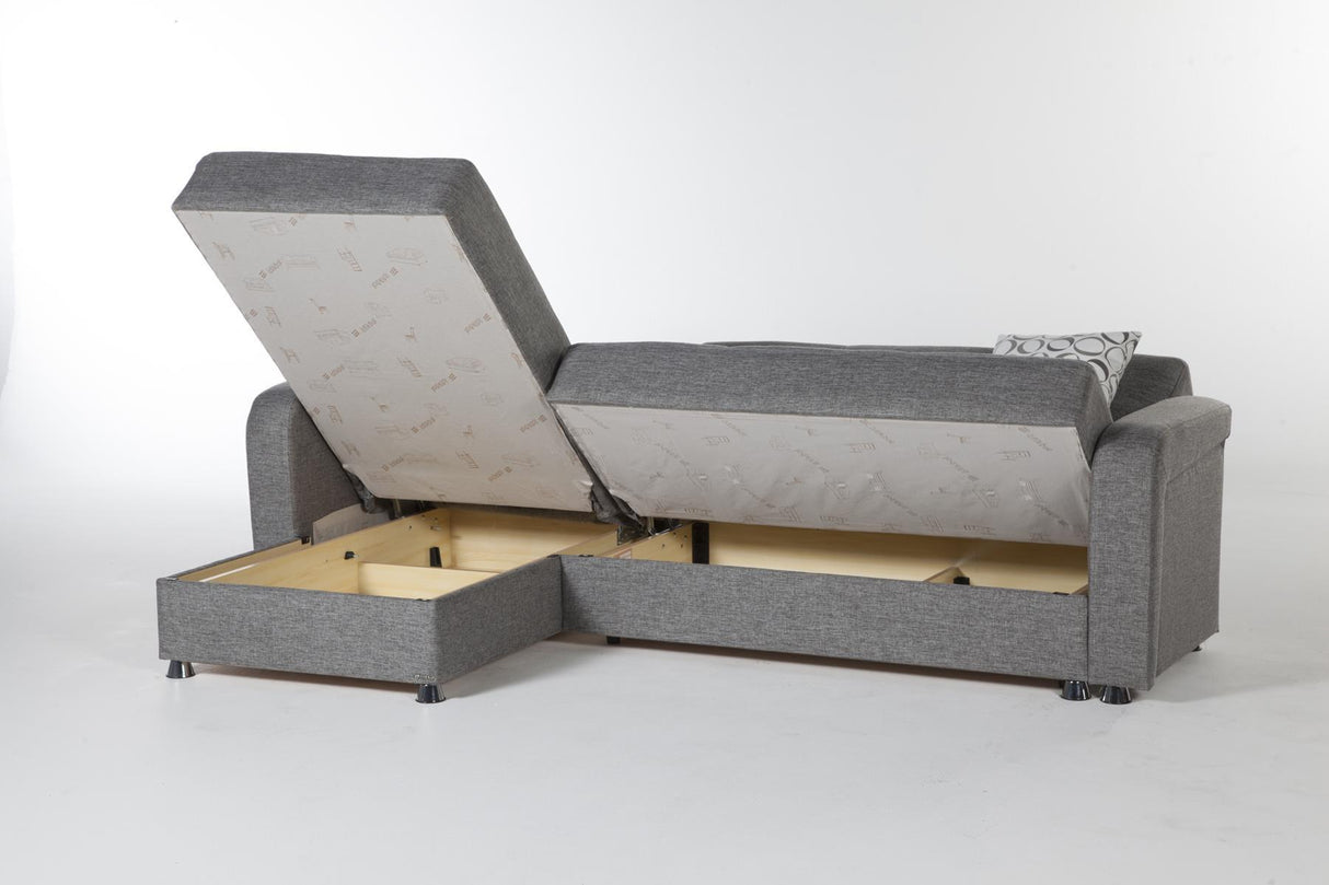 Vision Sectional Loveseat Part(Diego Gray) 1 Piece from Bellona - Luna Furniture